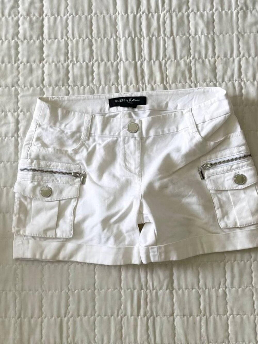 Low Rise Zip Pocket Stretch Shorts